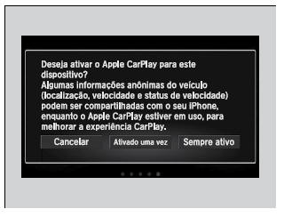 Ativando o Apple CarPlay