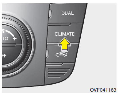 Selecção do ecrã de climatização