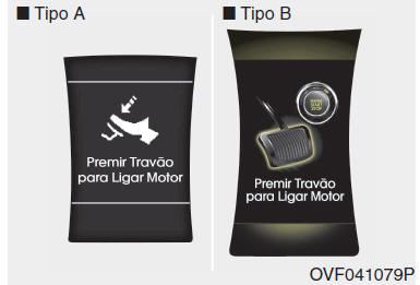 Premir Travão para Ligar Motor