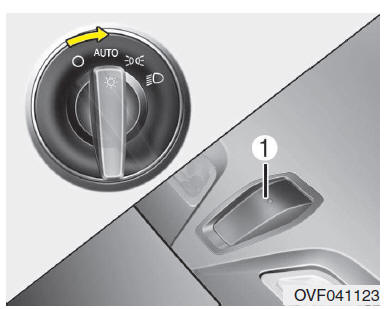 Posição de luz automática/AFLS