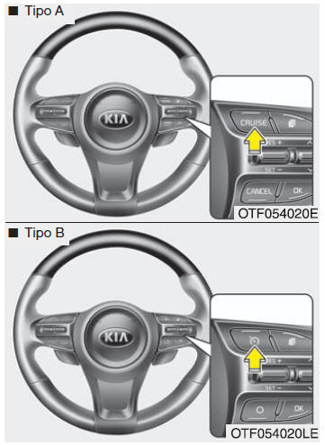 Definir a velocidade de cruzeiro: