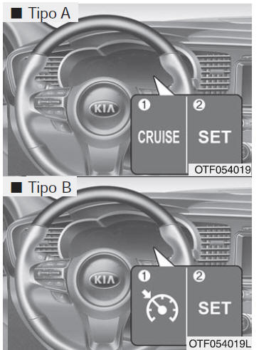 Sistema de controlo da velocidade (se instalado)